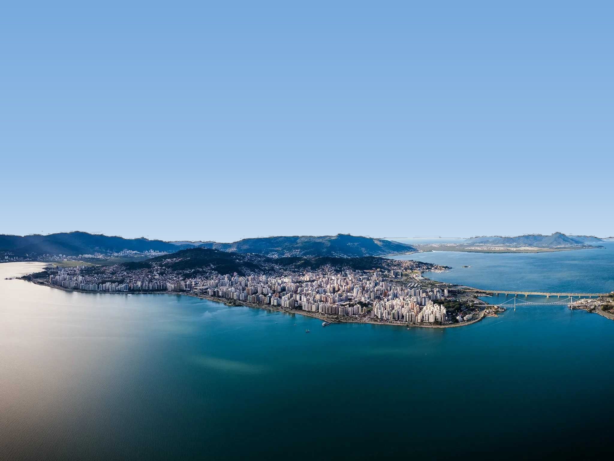 Vista aérea de Florianópolis